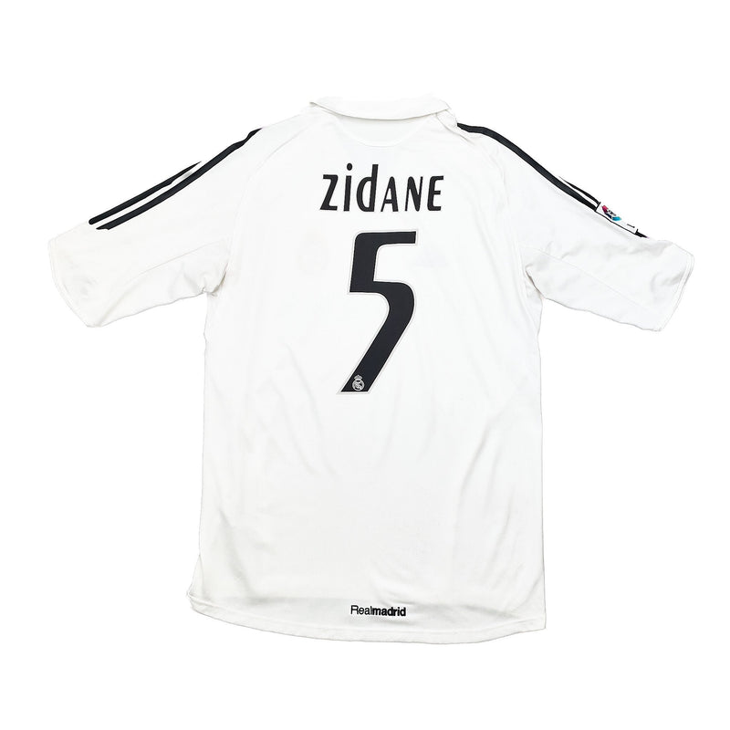 2005/06 Real Madrid Zidane #5 Home Shirt (M) Adidas