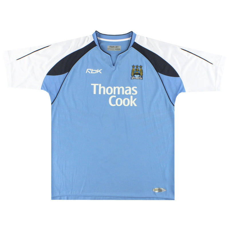 2006-07 Manchester City Reebok Home Shirt XXL - Classic Football Kit