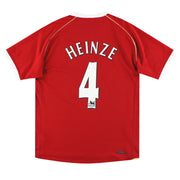 2006-07 Manchester United Nike Home Shirt Heinze #4 *Mint* L
