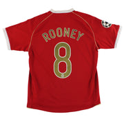 2006-07 Manchester United Nike CL Home Shirt Rooney #8 M