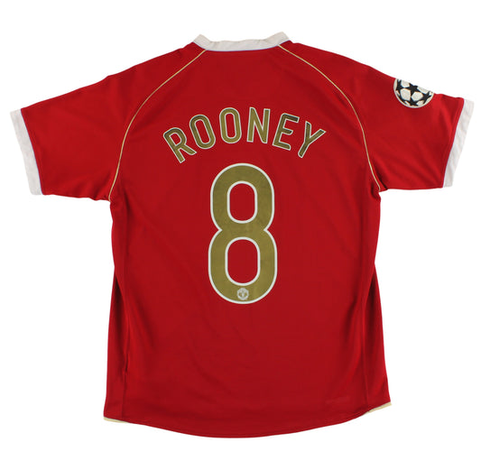 2006-07 Manchester United Nike CL Home Shirt Rooney #8 M