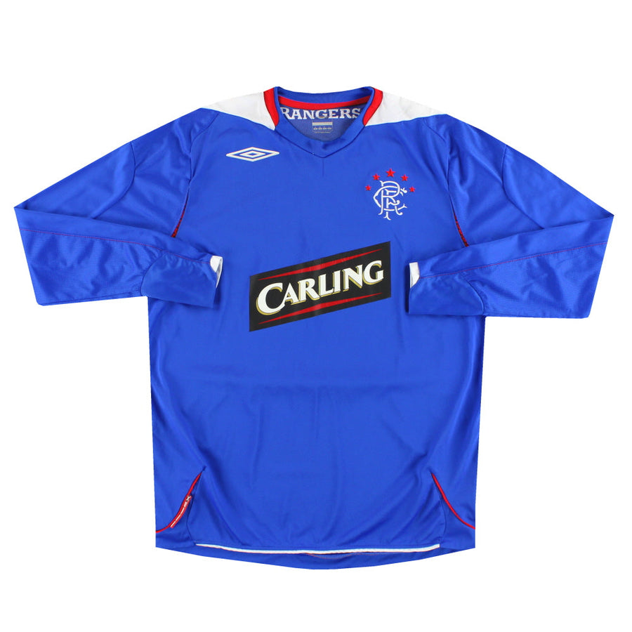 2006-07 Rangers Umbro Home Shirt L/S M