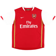 2006-08 Arsenal Nike Home Shirt XXL - Classic Football Kit
