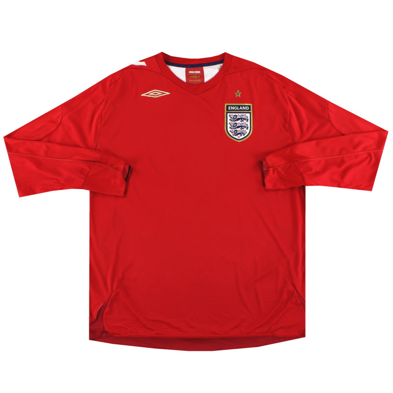 2006-08 England Umbro Away Shirt L/S *Mint*