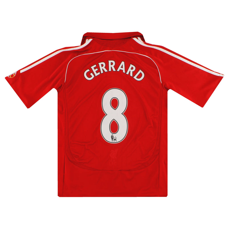 2006-08 Liverpool adidas Home Shirt Gerrard #8 XL.Boys
