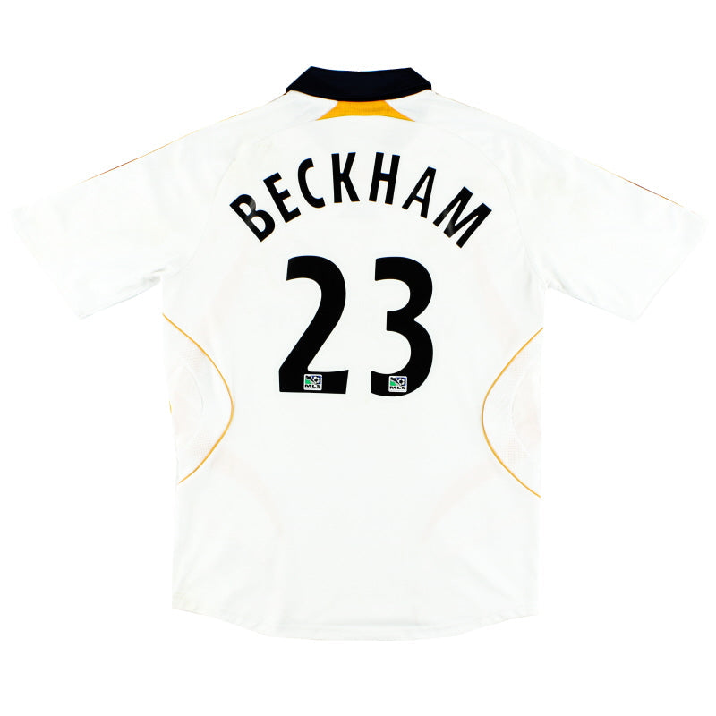 2007-08 LA Galaxy adidas Home Shirt Beckham #23 L