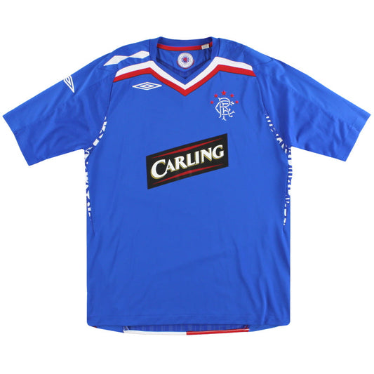 2007-08 Rangers Umbro Home Shirt L