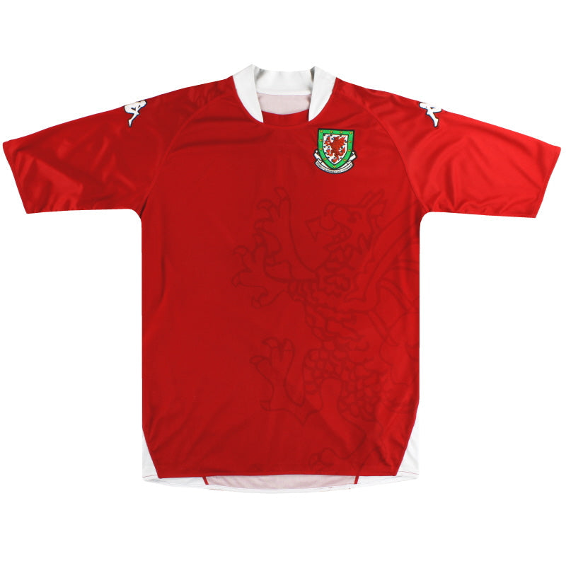 2007-08 Wales Kappa Home Shirt *Mint* L - Classic Football Kit