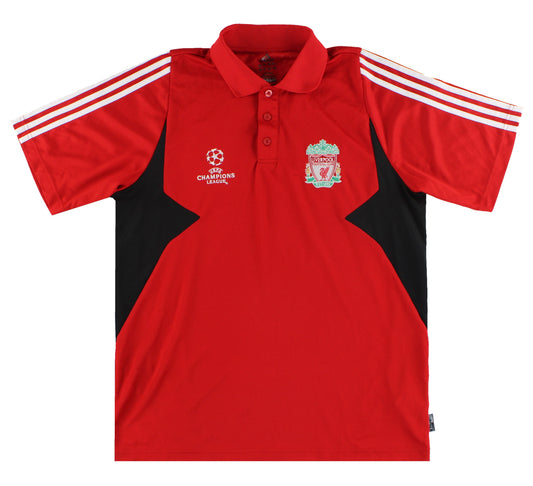 2007-08 Liverpool adidas CL Polo Shirt L