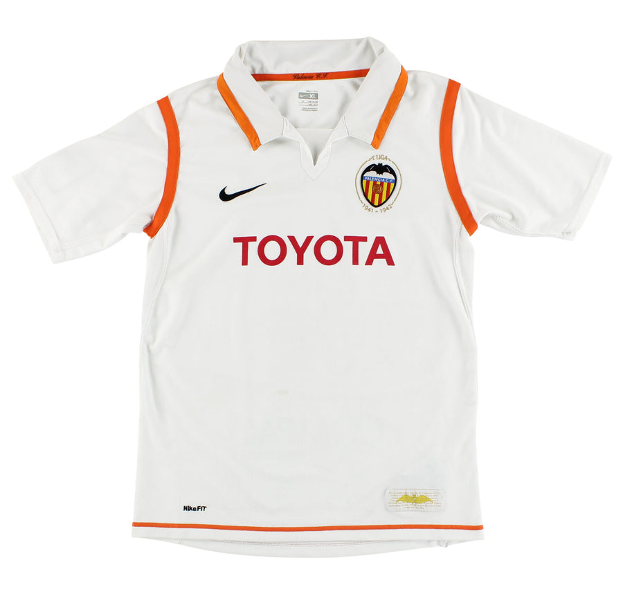 2007-08 Valencia Nike Home Shirt XL.Boys