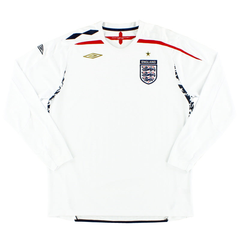 2007-09 England Umbro Home Shirt L/S