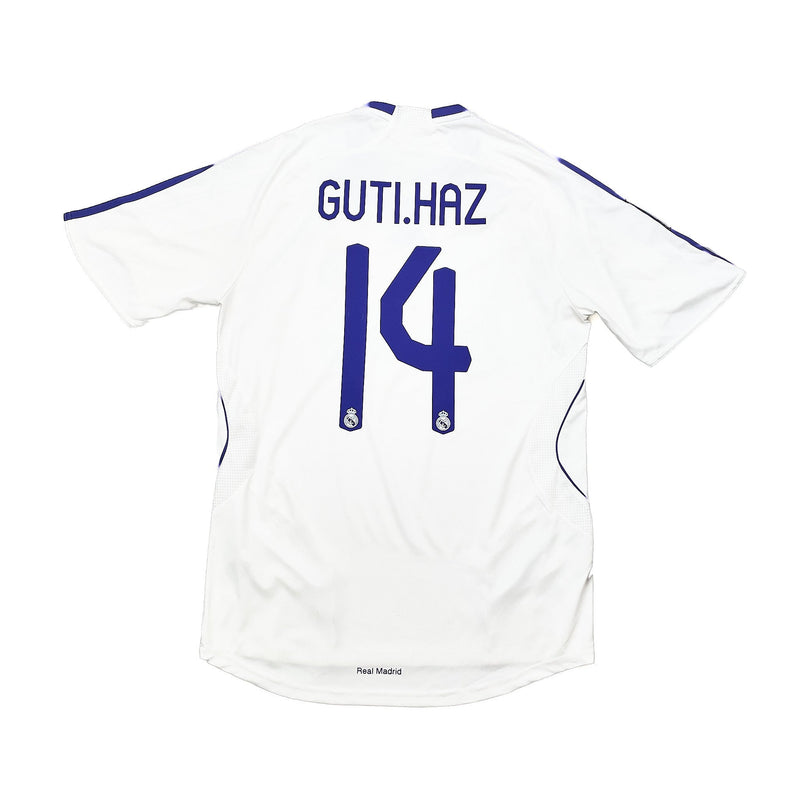 2007/08 Real Madrid Guti Haz #14 Home Shirt (M) Adidas