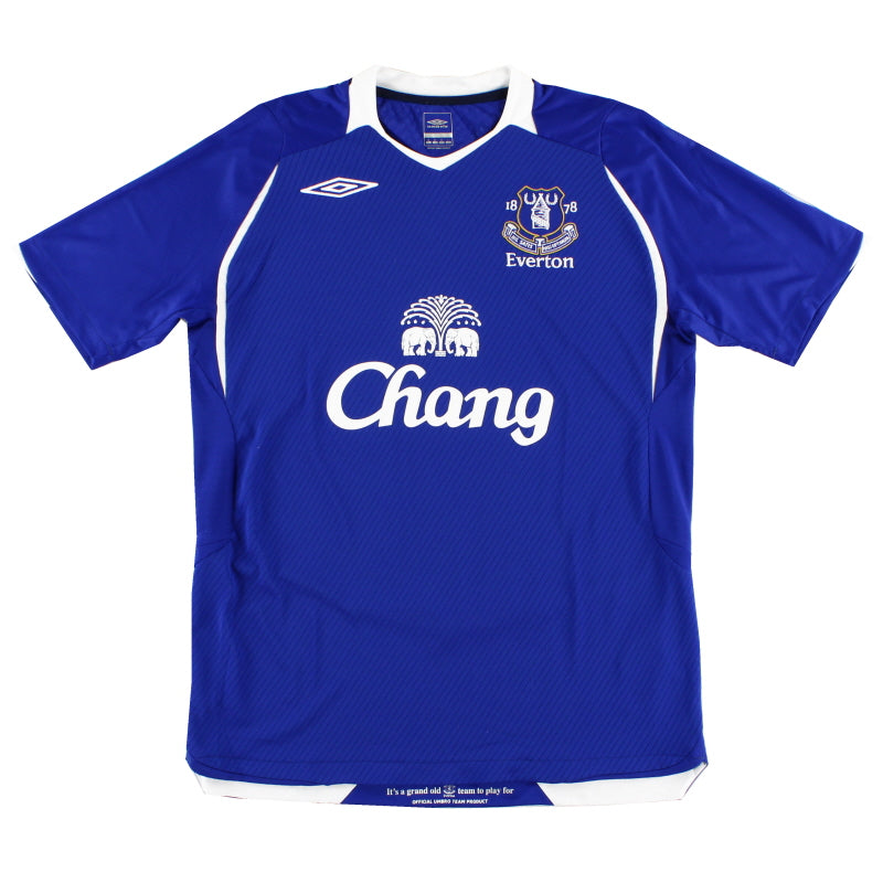 2008-09 Everton Umbro Home Shirt *Mint* XXL - Classic Football Kit