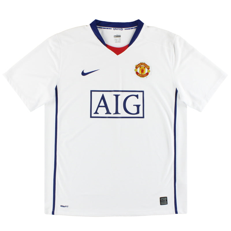 2008-09 Manchester United Nike Away Shirt L - Classic Football Kit
