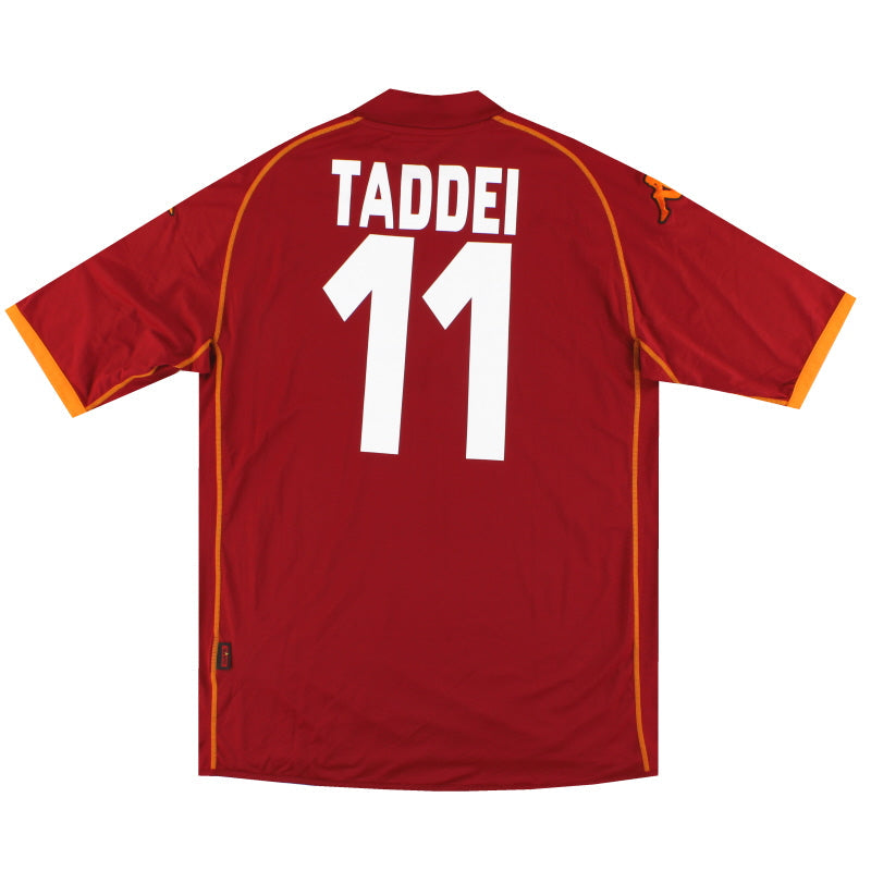 2008-09 Roma Kappa Home Shirt Taddei #11 *As New* XXL