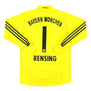 2008-09 Bayern Munich adidas Goalkeeper Shirt Rensing #1 XL.Boys