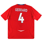 2008-10 England Umbro Away Shirt Gerrard #4 L