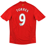 2008-10 Liverpool adidas Home Shirt Torres #9 M