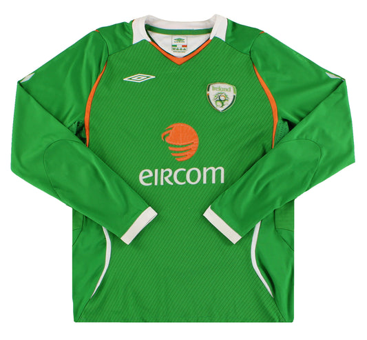 2008-10 Ireland Umbro Home Shirt L/S L.Boys