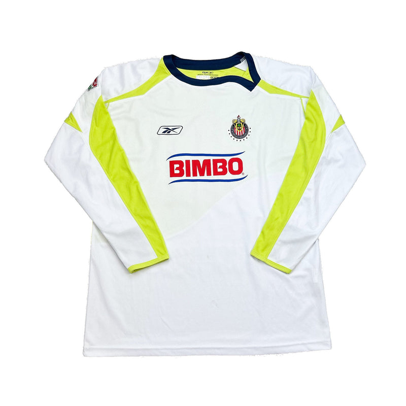 2008/09 Chivas Guadalajara Chicharito #25 L/S Away Shirt (XL) Reebok