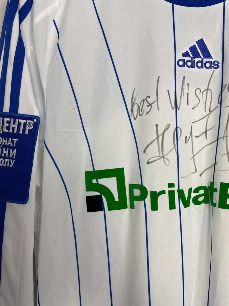 2008/10 Dynamo Kyiv #90 *Signed Shevchenko* L/S Home Shirt (M) Adidas