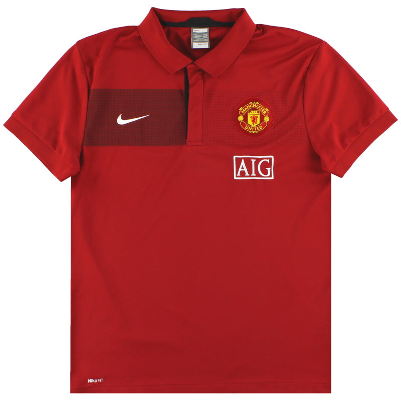2009-10 Manchester United Nike Polo Shirt L