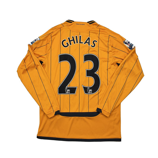 2009/10 Hull City Ghilas #23 *Match Worn Vs Manchester United* L/S Home Shirt (M) Umbro