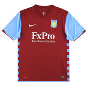 2010-11 Aston Villa Nike Home Shirt L