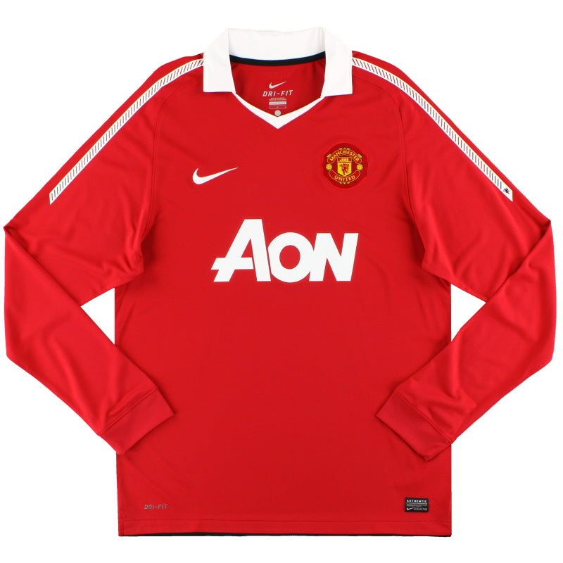 2010-11 Manchester United Nike Home Shirt L/S