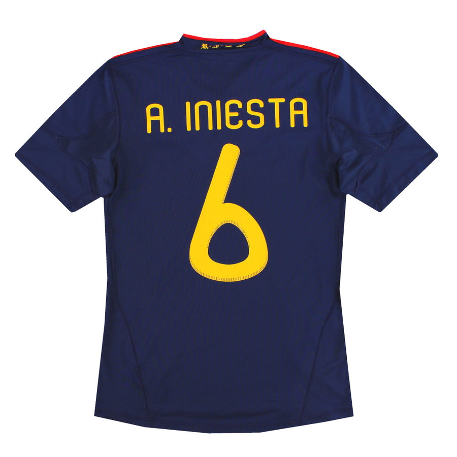2010-11 Spain adidas Away Shirt A.Iniesta #6 S