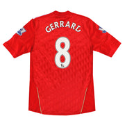 2010-12 Liverpool adidas Home Shirt Gerrard #8 S