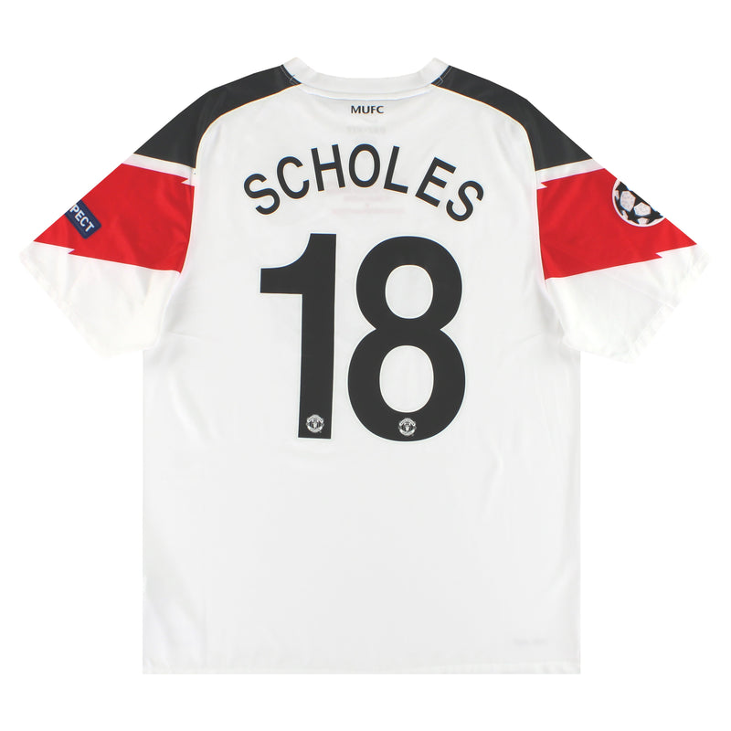 2010-12 Manchester United Nike 'CL Final' Away Shirt Scholes #18 *Mint* L