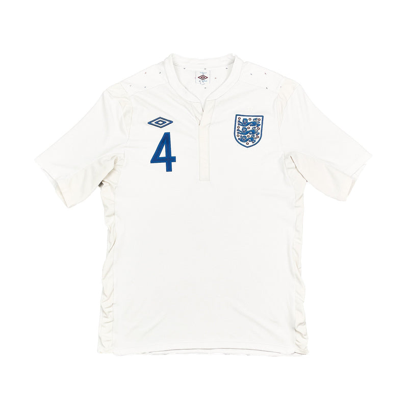 2010/11 England Gerrard #4 Home Shirt (M) Umbro