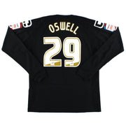 2011-12 Crewe Alexandra Carbrini Match Issue Away Shirt Oswell #29 L/S