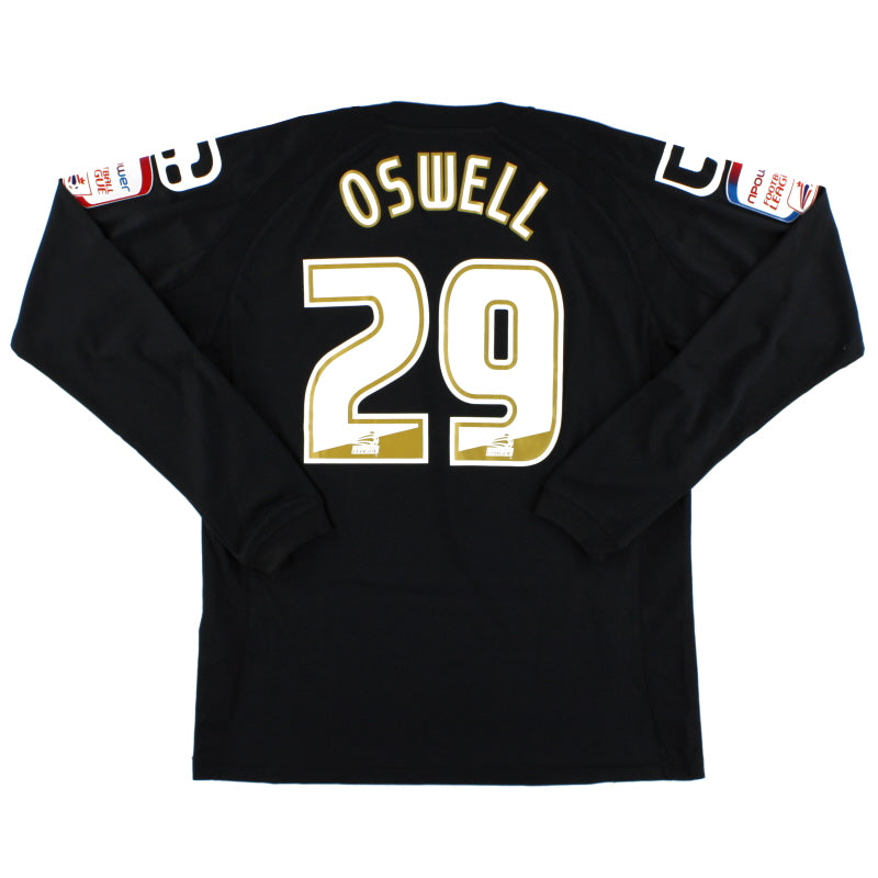 2011-12 Crewe Alexandra Carbrini Match Issue Away Shirt Oswell #29 L/S