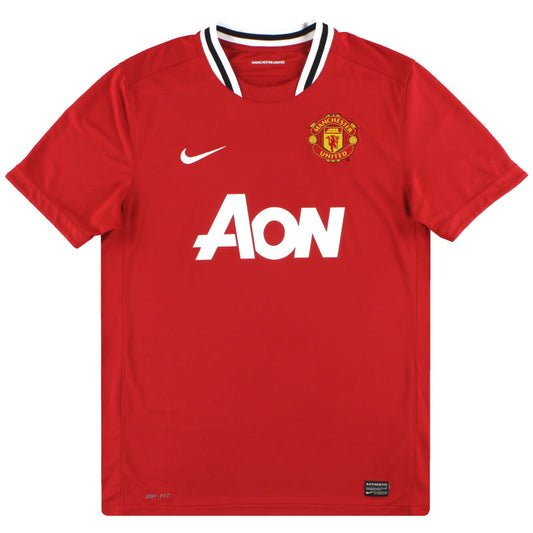2011-12 Manchester United Nike Home Shirt L