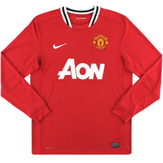 2011-12 Manchester United Nike Home Shirt L/S L