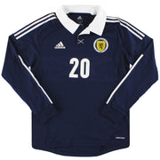 2011-13 Scotland adidas Player Issue Home Shirt L/S *As New* - Classic Football Kit