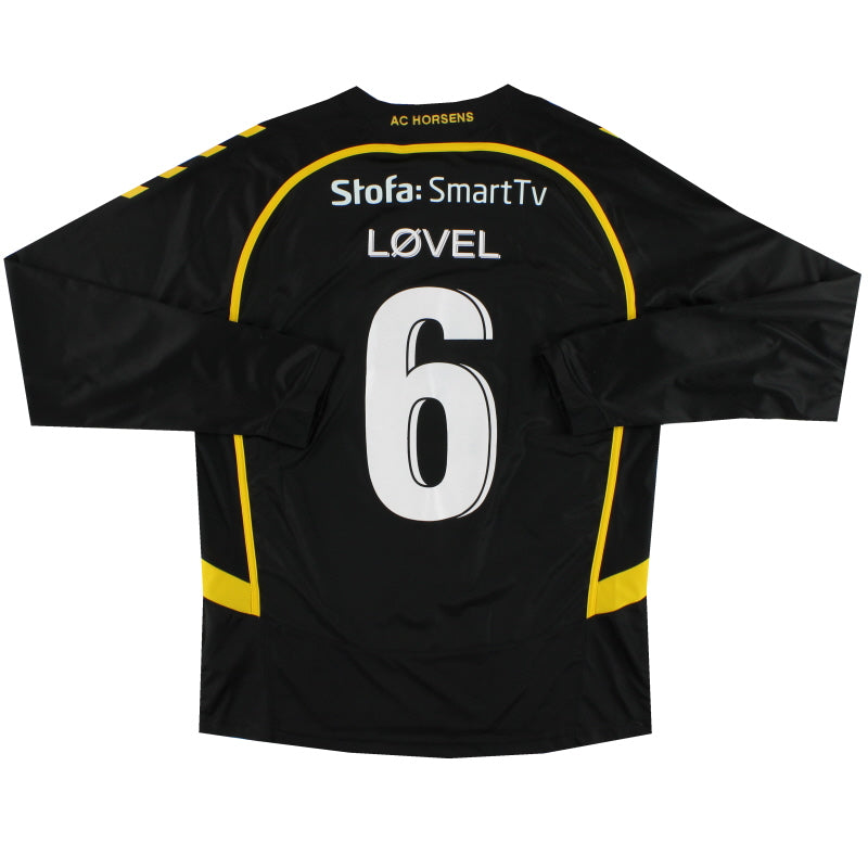 2012-13 AC Horsens Hummel Match Issue Away Shirt Lovel #6 L/S