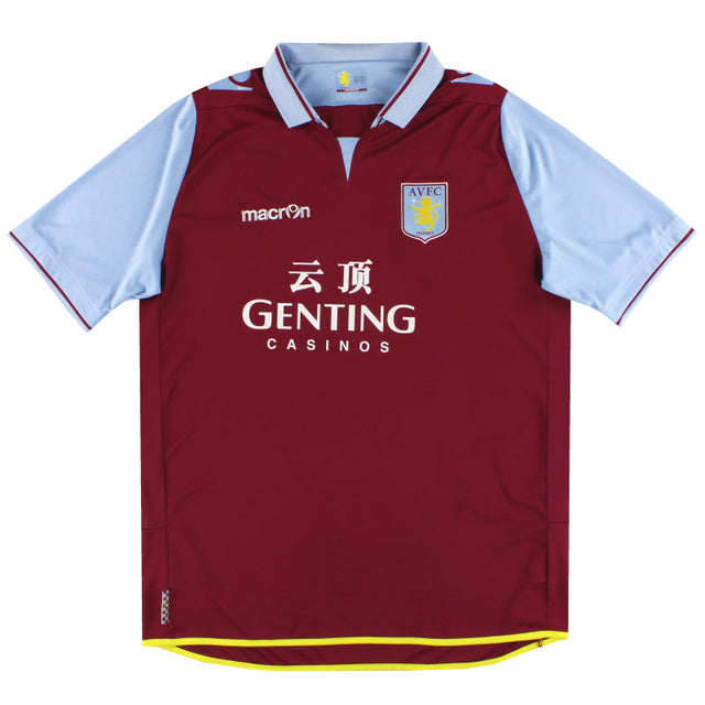 2012-13 Aston Villa Macron Home Shirt L