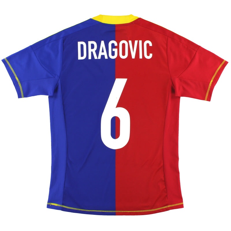 2012-13 FC Basel adidas Home Shirt Dragovic #6 Y