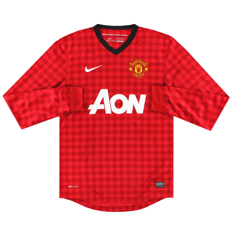 2012-13 Manchester United Home Shirt L/S - Classic Football Kit