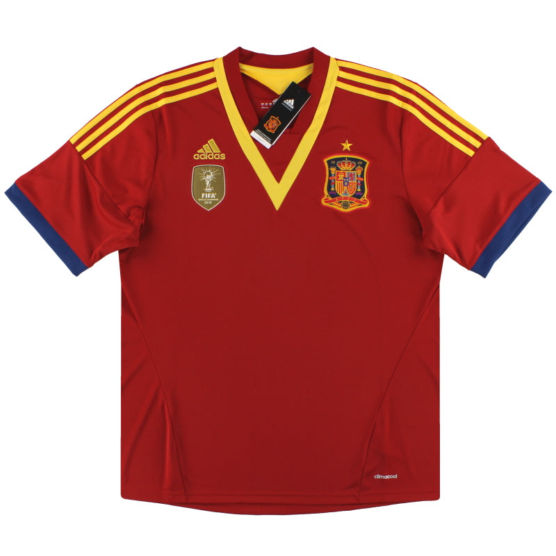 2012-13 Spain adidas Home Shirt *w/tags* S