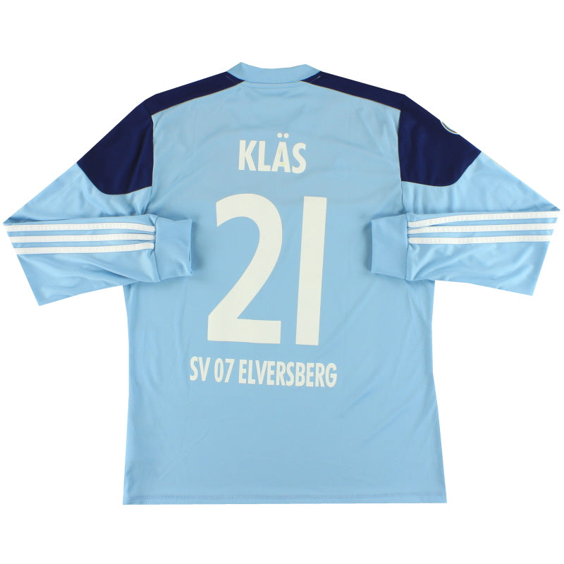 2012-13 SV Elversberg adidas Match Issue Goalkeeper Shirt Klas #21 L/S