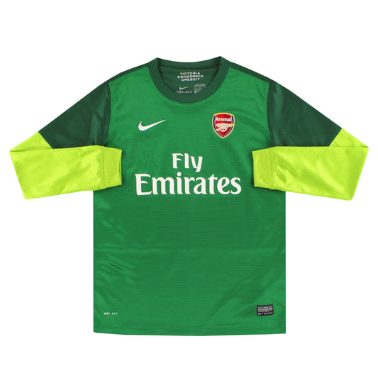 2012-13 Arsenal Nike Goalkeeper Shirt L/S L.Boys