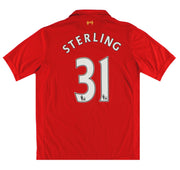 2012-13 Liverpool Warrior Home Shirt Sterling #31 L