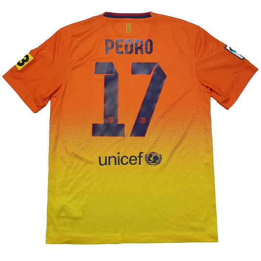 2012/13 BARCELONA PEDRO #17 AWAY SHIRT (M) NIKE