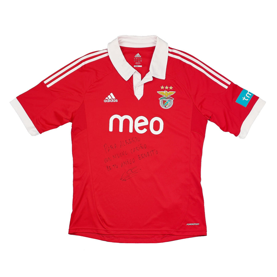 2012/13 Benfica Ernesto #44 *Player Issue* Signed Home Shirt (L) Adidas