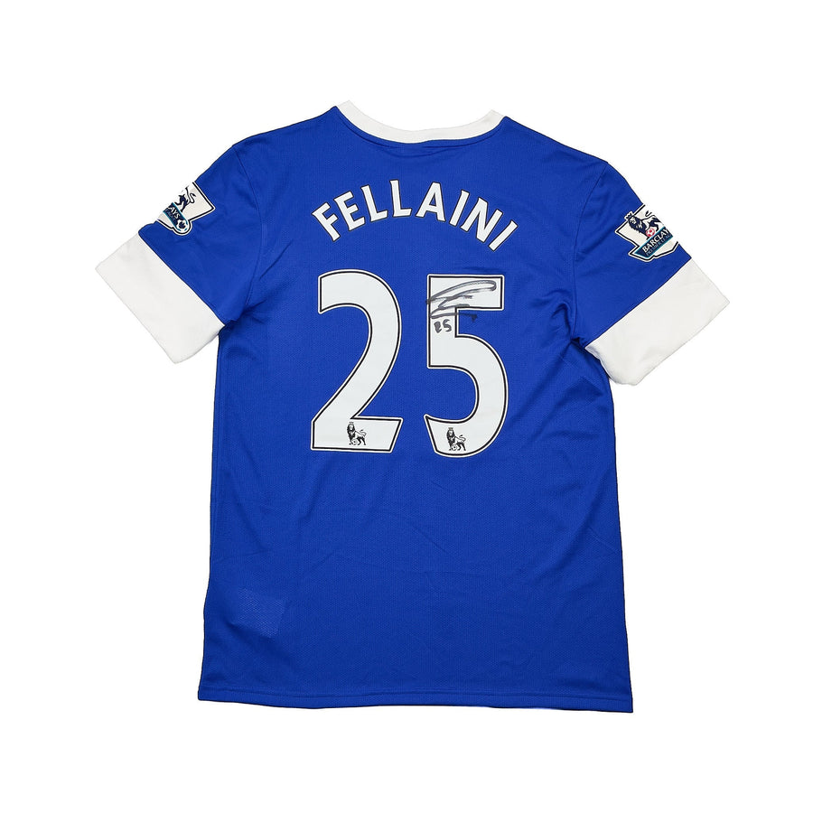 2012/13 Everton Fellaini #26 *Match Issue + Signed* Home Shirt (M) Nike