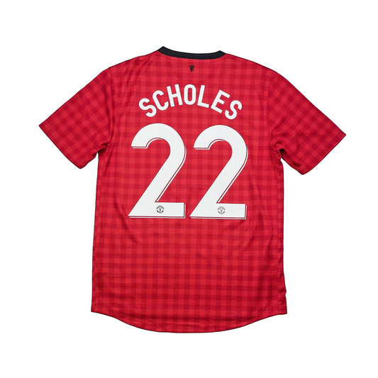 2012/13 Manchester United Scholes #22 Home Shirt (M) Nike